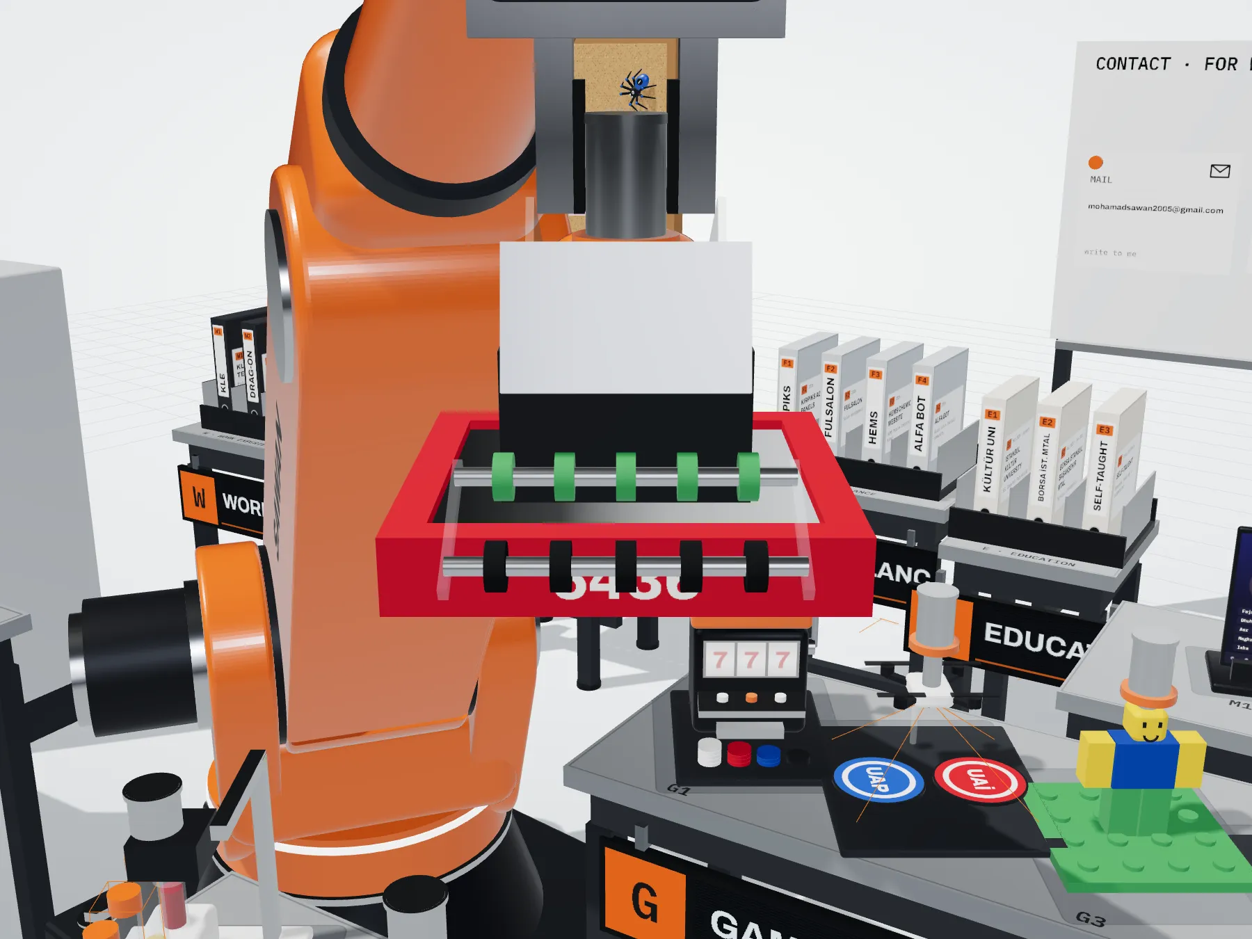 Scale model: FRC robot, 2024
